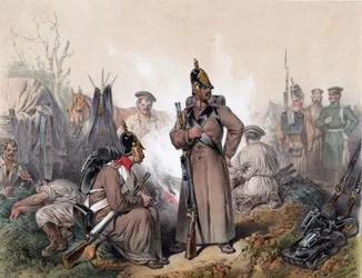 Une scene de la guerre d