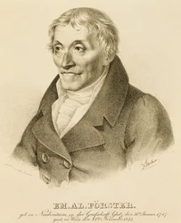 Retrato de Emanuel-Aloys Forster (1748-1823), compositor e professor de contraponto (litografia)
