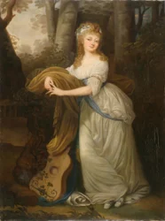 Retrato de Krystyna Magdalena Radziwiłłówna (1776-1796), filha de Michał Hieronim Radziwiłł
