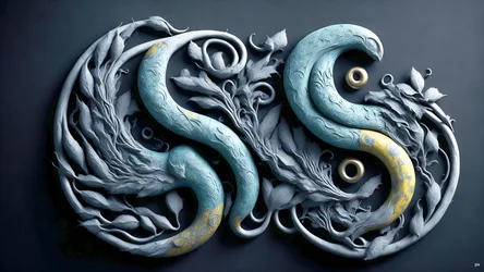 encáustica Conceito Feng Shui de YIN E YANG _01