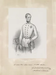 Retrato do jovem arquiduque Ferdinand Maximilian de uniforme