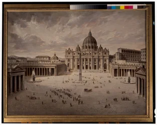 Praça de São Pedro e vista do Fórum em Roma