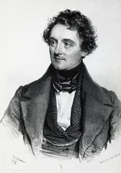 Retrato de Johann Nepomuk Eduard Ambrosius Nestroy (Viena