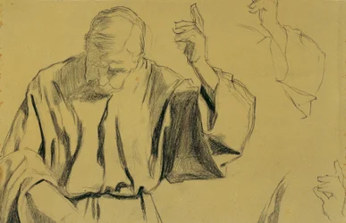 Estudo de Drapery para a Pintura "Ascensão de Cristo