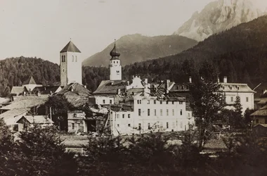 Álbum "Meine weltkriegs - Erinnerungen South-West Front (Caríntia, Itália, Tirol do Sul) (My world war - memories of the South-Western Front in Carinthia, Italy, Trentino-Alto Adige) 31/03/1915-12/11/1918 - Josef Zohles Wien ": ver Dobbiaco depois da bomba
