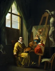 Auto-retrato em seu estúdio, 1808-1810.