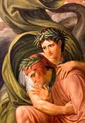 Dante e Virgílio no dorso de Gerião