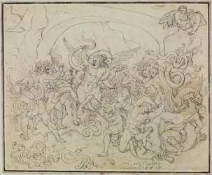 O castigo dos ladrões no vale das serpentes e dos dragões (Inferno de Dante, Canto 25, V 17)