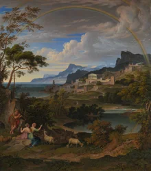 Paisagem heroica com arco-íris, 1824.