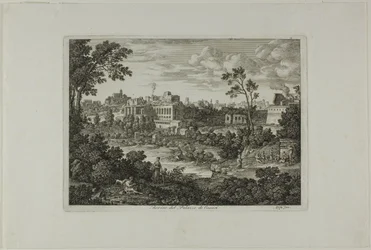 Ruínas do Palácio dos Césares, placa 18 de Die Römische Ansichten