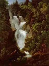 Cascata nas Terras Altas de Berna