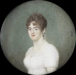 Retrato de Cornelia Pull (d 1809). Esposa de Gerrit Jan van Houten
