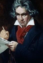 Ludwig van Beethoven (1770-1827), compositor e pianista alemão, retrato de Joseph Karl Stieler
