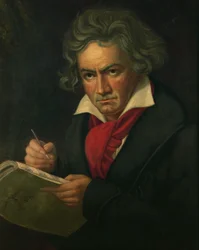 Ludwig van Beethoven ... (óleo sobre tela)
