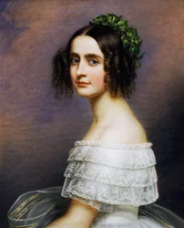 Retrato de Alexandra Amalie da Baviera (Aschaffenburg