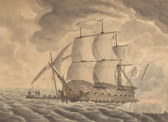 Junk Ship Employed Against Gibralter...Single Junk Ship