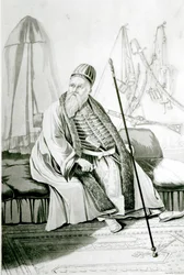 Retrato de Ali Pasha de Yannina, gravado por Robert Havell, 1822
