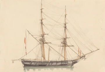 Brigantino solteiro, Vela Enrolada