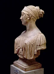 Busto de retrato de Jeanne Delhorme, 1802 (terracota)