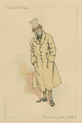 Gruff und Tackleton - O Grilo no Lar, c.1920s (caneta e tinta com wc no papel)