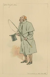 John Peerybingle - O Grilo na Lareira, c.1920s (caneta e tinta com wc no papel)