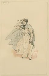 Senhorita Harriet Carker, c.1920s (caneta e tinta com wc no papel)