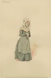Sra. Heep, c.1920s (caneta e tinta com wc no papel)