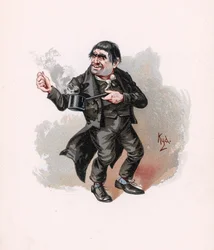 Quilp, ilustração de &39;Character Sketches de Charles Dickens&39;, c.1890