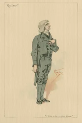 Redlaw - O Homem Assombrado e o Barganha do Fantasma, em 1920 (caneta e tinta com wc no papel)