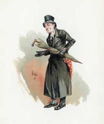 Sampson Brass, ilustração de &39;Character Sketches de Charles Dickens&39;, c.1890