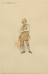 Simon Tappertit, c.1920s (caneta e tinta com wc no papel)