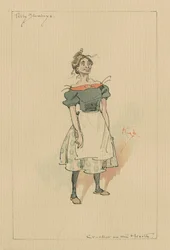 Tilly Slowboy - O Grilo no Lar, c.1920s (caneta e tinta com wc no papel)