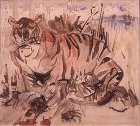 Tigre (aquarela sobre papel)