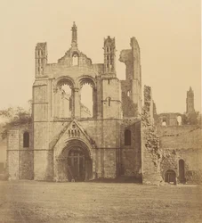 Abadia de Kirkstall. Do Oeste, dos anos 1850.