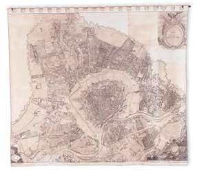 Mapa da parede de Viena, 1776 ou 77