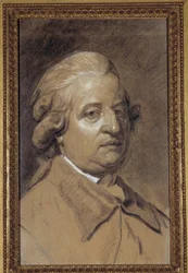 Retrato de Luís XVI (1754-1793), Rei de França Desenho com giz e carvão de Joseph Ducreux (1735-1802) Sol do século XVIII. 0,49x0,3 m. Paris, Musee Carnavalet