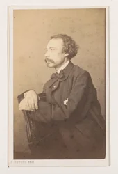 Portret van de schilder Eugène François de Block, halffiguur
A Escola de Antuérpia. Retratos biografias de cartões de visita. Colecção Dupont (título da série)