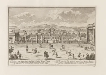 Escola de Equitação do Conde Paar em Viena, 1719.