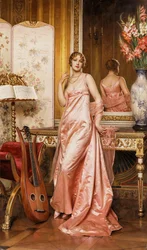 Uma Dama Elegante no Interior,