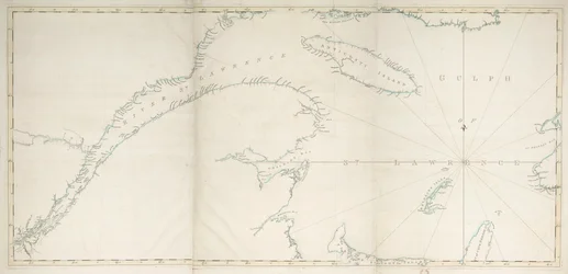 Mapa do Golfo e do Rio de São Lourenço, c.1778 (gravura)