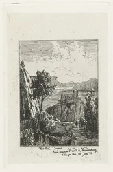 Castelo em uma rocha Castelo no Tirol (título no objeto)