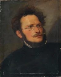 O pintor Heinrich Schwemminger