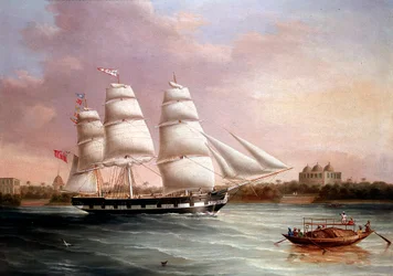 John Wood Approaching Bombay, c1850.