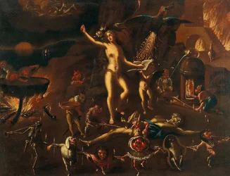 Uma cena de bruxaria.