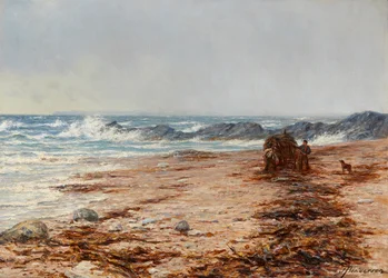 Coletando Kelp (óleo sobre tela)