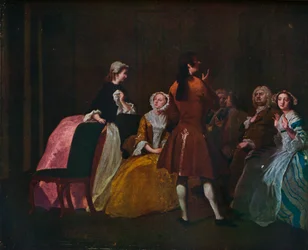 A família Harlowe, de Samuel Richardsons Clarissa, c1745