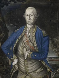 Sua Excelência George Washington Esquire, pub. 1776 (gravura colorida à mão)