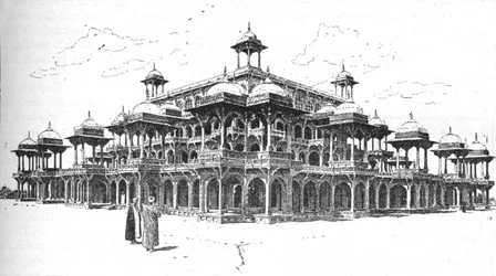 O mausoléu de Akbar, Agra, 1892, 1902.