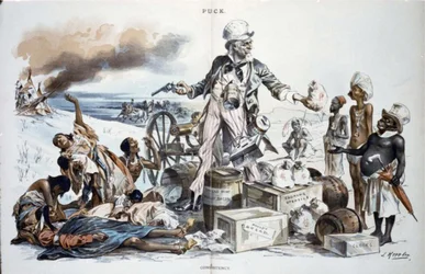 Consistência": A generosidade do Tio Sam para com os africanos, asiáticos e europeus, enquanto matava os nativos americanos na Batalha de Wounded Knee