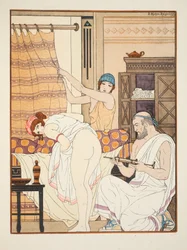 Um clister, ilustração de «As Obras de Hipócrates», 1934